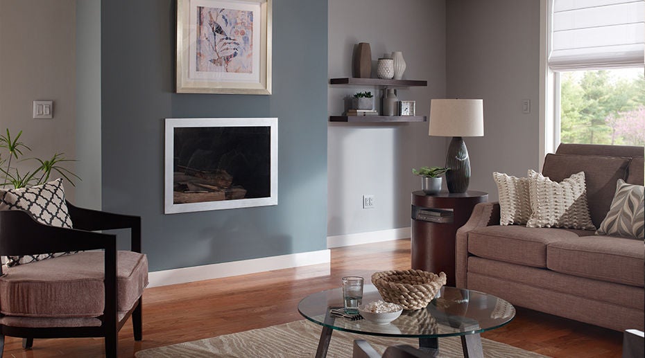 Caillou Gris Renu parties sur la mur