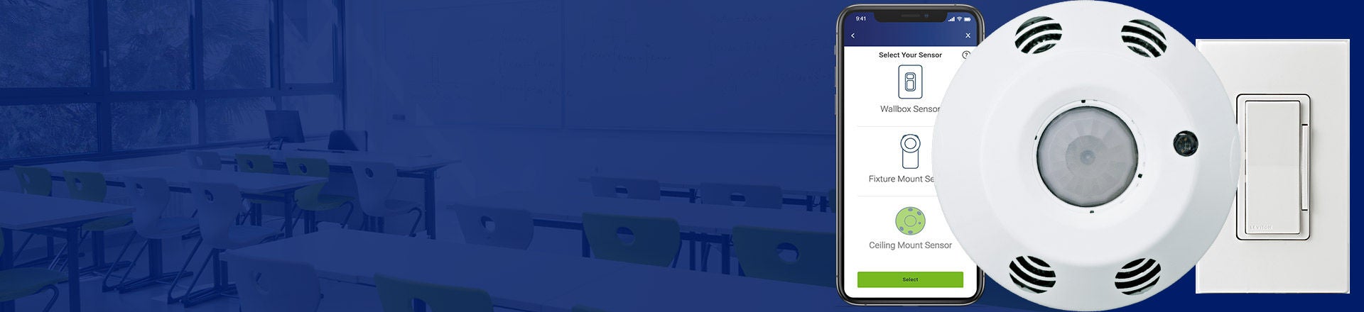 Nouveau Intelligent Plafond Monter Chambre Contrôleurs et Capteurs