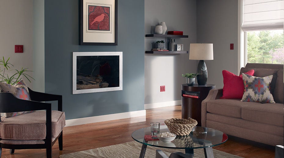 Rouge Délicieux Renu parties sur la mur