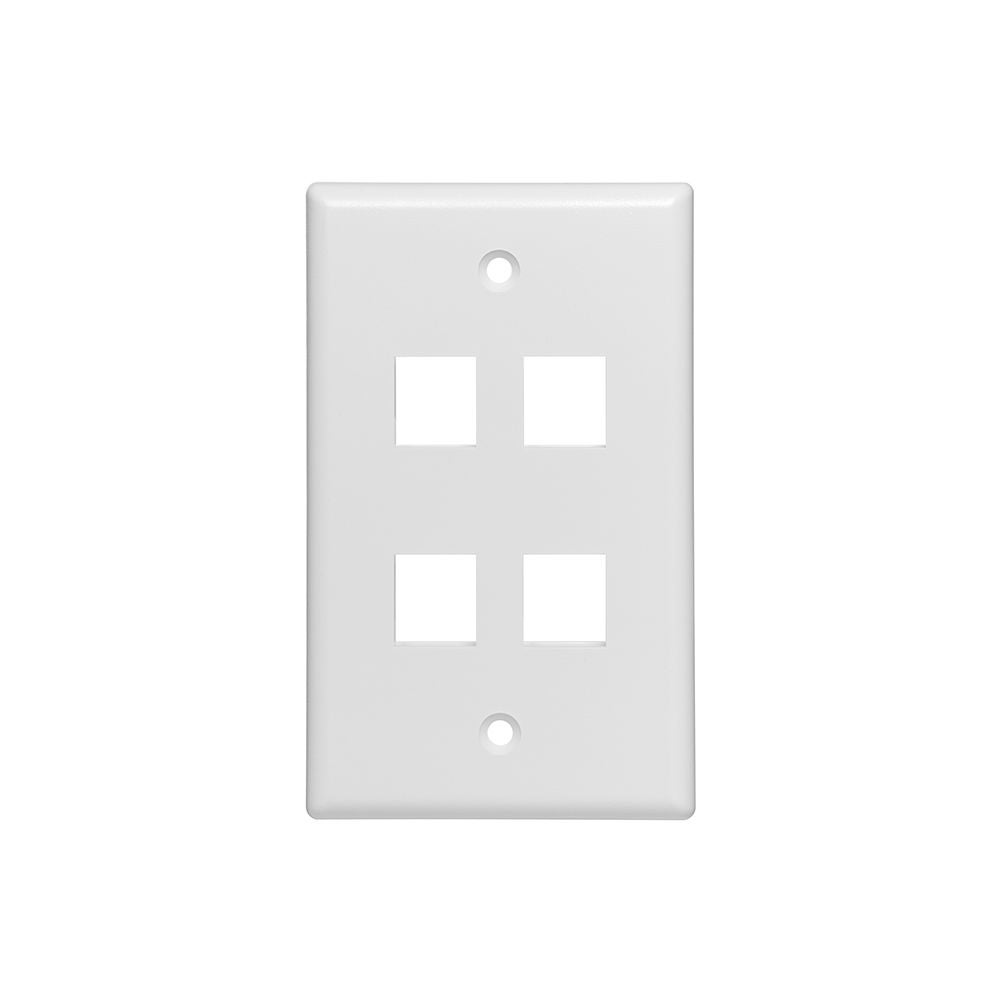 QUICKPORT Unique-Gang Wallplates pour Grand Connecteurs