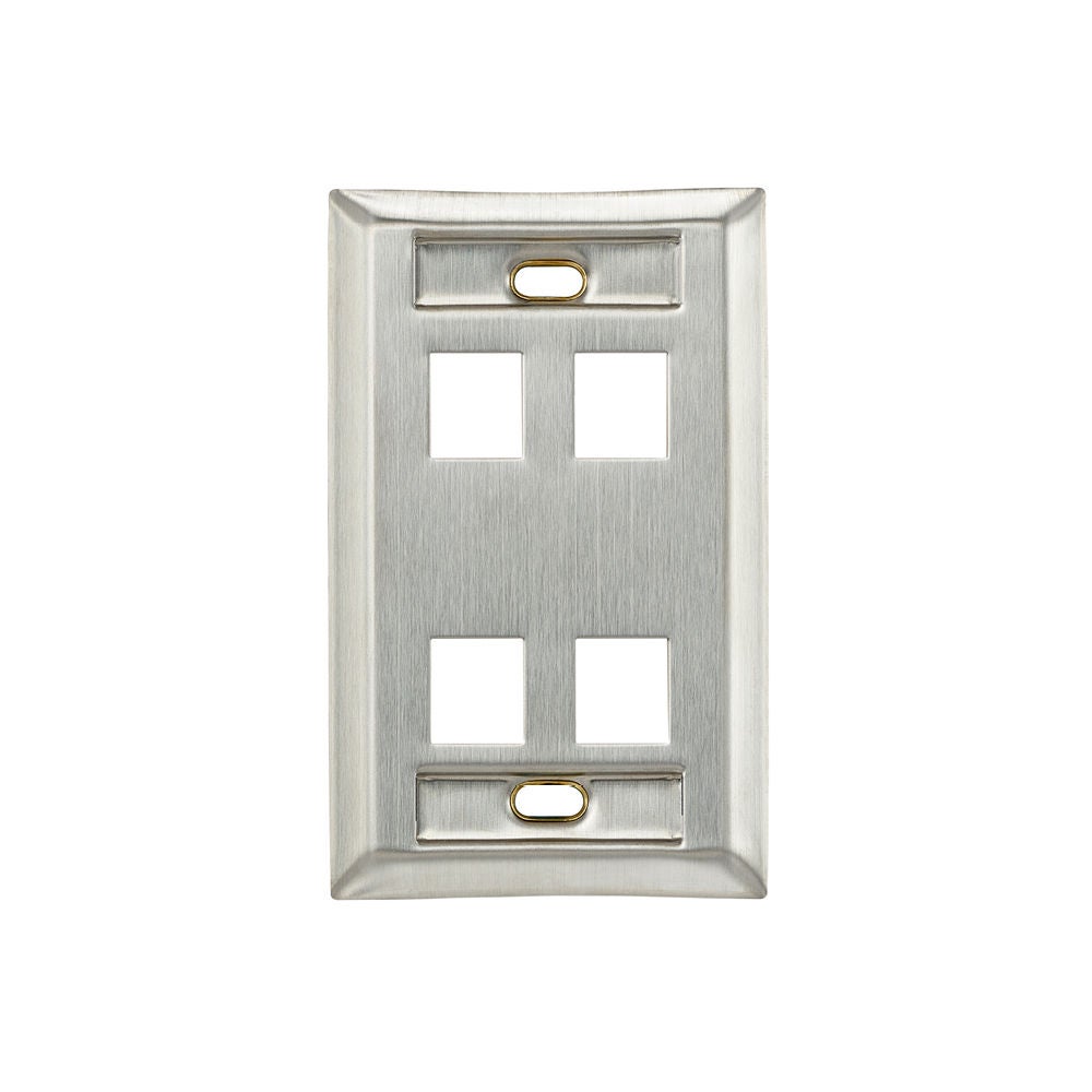 QUICKPORT Inoxydable Acier Wallplates avec IDENTIFIANT Fenêtres