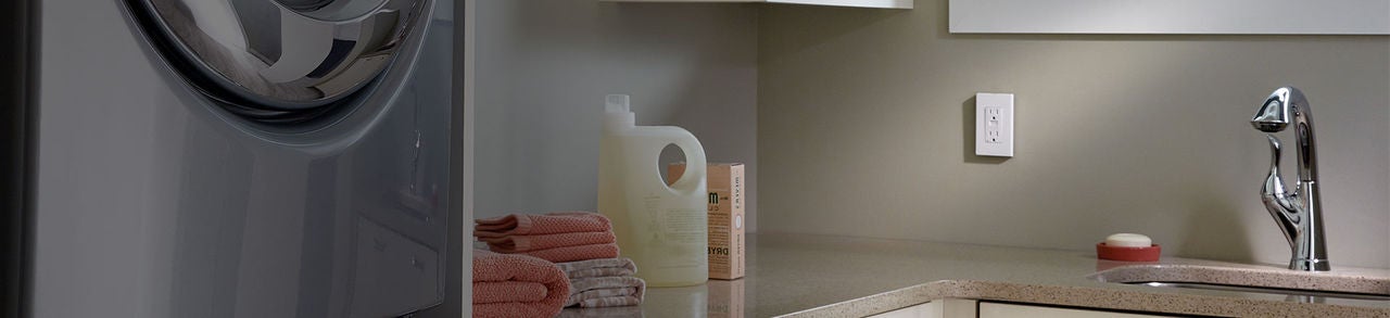 Double Fonction AFCI/GFCI en blanchisserie chambre