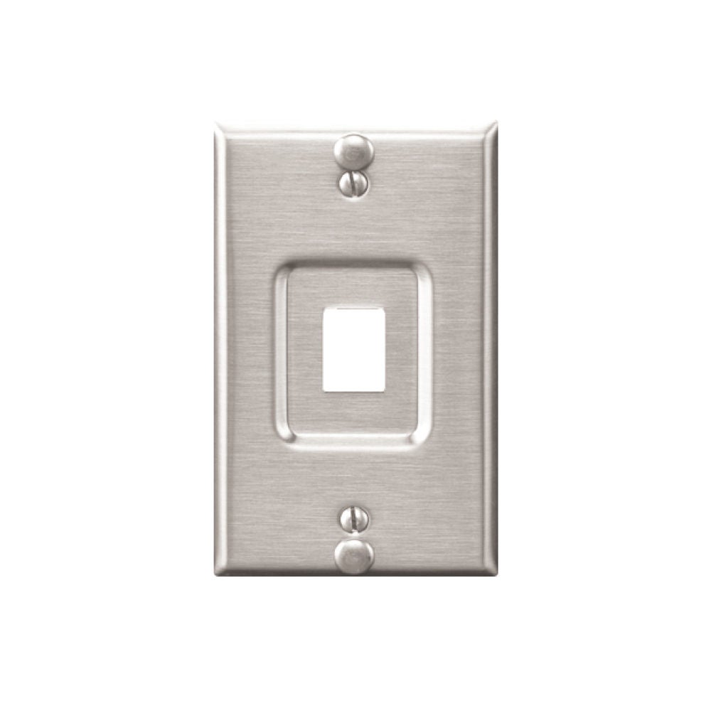 QUICKPORT Inoxydable Acier Téléphone Wallplates